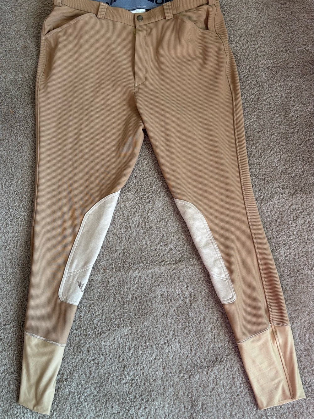 TuffRider Men’s Patrol 4 Pockets Knee Patch Riding Breeches Size 32"